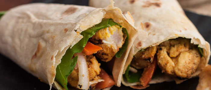Chicken Tikka Kebab Wrap 