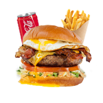 Bacon Cheese Burger With Chips 