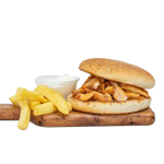 Diablo Burger With Chips 