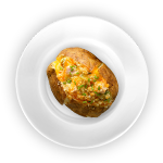 Plain Baked Potato With Butter 
