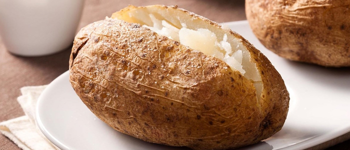 Plain Baked Potato With Butter 