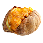 Baked Potato With 1 Topping 